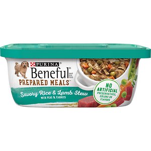 Image of Purina Beneful Prepared Meals Savory Rice & Lamb Stew with Peas & Carrots Wet Dog Food