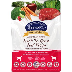 Stewart Raw Naturals Beef Recipe Grain-Free Freeze-Dried Dog Food