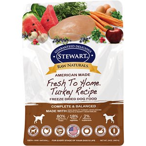 Stewart Raw Naturals Turkey Recipe Grain-Free Freeze-Dried Dog Food