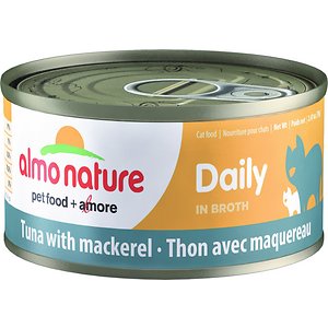 Almo Nature Daily Tuna with Mackerel in Broth Grain-Free Canned Cat Food