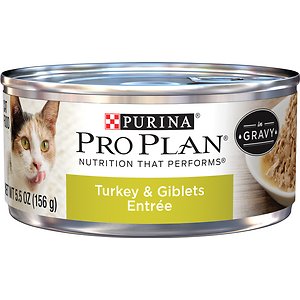 Image of Purina Pro Plan Adult Turkey & Giblets Entree in Gravy Canned Cat Food