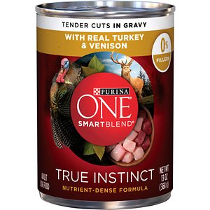Purina ONE SmartBlend True Instinct Tender Cuts in Gravy with Real Turkey & Venison Canned Dog Food