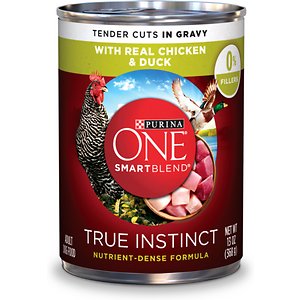 Purina ONE SmartBlend True Instinct Tender Cuts in Gravy with Real Chicken & Duck Canned Dog Food