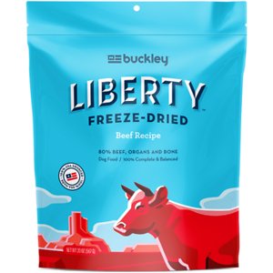Buckley Liberty Beef Recipe Grain-Free Freeze-Dried Raw Dog Food