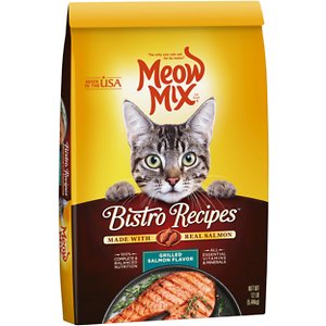 Image of Meow Mix Bistro Recipes Grilled Salmon Flavor Dry Cat Food