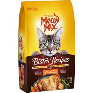 Meow Mix Bistro Recipes Rotisserie Chicken Flavor Dry Cat Food