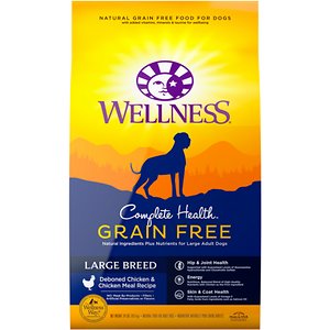 Wellness Grain-Free Complete Health Large Breed Adult Deboned Chicken ...