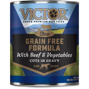 VICTOR Beef & Vegetables Stew Cuts in Gravy Grain-Free Canned Dog Food