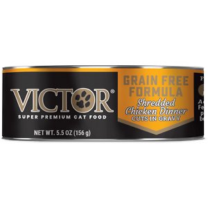 VICTOR Shredded Chicken Dinner Cuts in Gravy Grain-Free Canned Cat Food