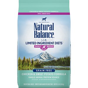 Image of Natural Balance L.I.D. Limited Ingredient Diets Chicken & Sweet Potato Formula Small Breed Bites Grain-Free Dry Dog Food