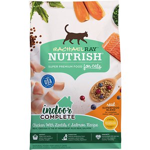 Image of Rachael Ray Nutrish Indoor Complete Chicken with Lentils & Salmon Recipe Natural Dry Cat Food