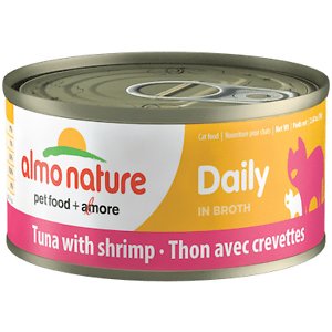 Almo Nature Daily Tuna with Shrimp in Broth Grain-Free Canned Cat Food