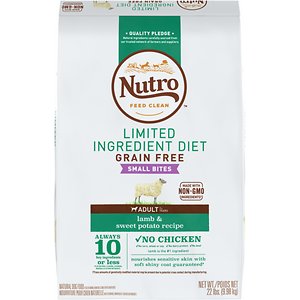 Nutro Limited Ingredient Diet Grain-Free Small Bites Adult Lamb & Sweet Potato Recipe Dry Dog Food