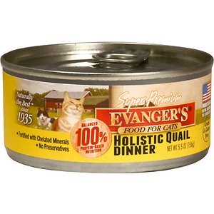 Evanger's Super Premium Quail Dinner Grain-Free Canned Cat Food