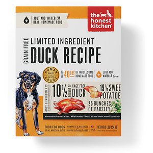 The Honest Kitchen Limited Ingredient Diet Duck Recipe Grain-Free Dehydrated Dog Food