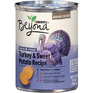 Image of Purina Beyond Grain-Free Turkey & Sweet Potato Recipe Ground Entree Canned Dog Food