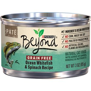 Purina Beyond Grain-Free Ocean Whitefish & Spinach Pate Recipe Canned Cat Food