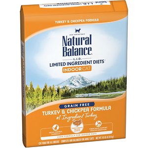 Natural Balance L.I.D. Limited Ingredient Diets Indoor Grain-Free Turkey & Chickpea Formula Dry Cat Food