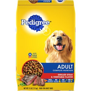 Image of Pedigree Adult Complete Nutrition Grilled Steak & Vegetable Flavor Dry Dog Food