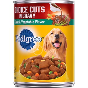Pedigree Choice Cuts in Gravy Steak & Vegetable Flavor Canned Dog Food