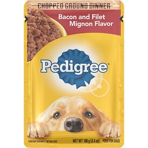 Image of Pedigree Chopped Ground Dinner Bacon & Filet Mignon Flavor Wet Dog Food