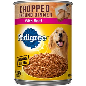Image of Pedigree Chopped Ground Dinner With Beef Canned Dog Food