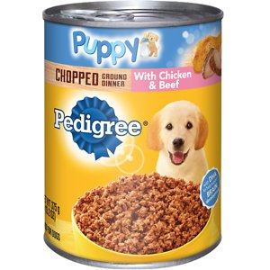 Pedigree Puppy Chopped Ground Dinner With Chicken & Beef Canned Dog