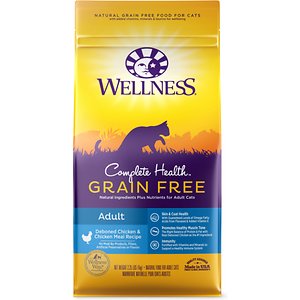 Image of Wellness Complete Health Natural Grain Free Deboned Chicken & Chicken Meal Dry Cat Food