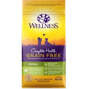 Image of Wellness Complete Health Natural Grain Free Deboned Chicken & Chicken Meal Dry Kitten Food