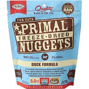 Primal Duck Formula Nuggets Grain-Free Raw Freeze-Dried Cat Food