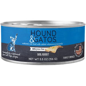 Hound & Gatos 98% Rabbit Grain-Free Canned Cat Food