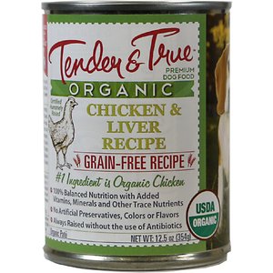 Image of Tender & True Organic Chicken & Liver Recipe Grain-Free Canned Dog Food