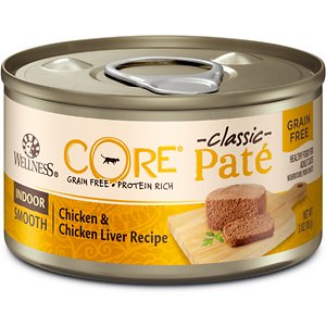 Image of Wellness CORE Grain-Free Indoor Chicken & Chicken Liver Recipe Canned Cat Food