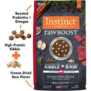 Instinct Raw Boost Grain-Free Recipe with Real Beef & Freeze-Dried Raw Pieces Dry Dog Food
