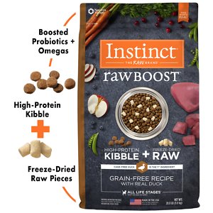 Instinct Raw Boost Grain-Free Recipe with Real Duck & Freeze-Dried Raw Pieces Dry Dog Food