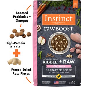 Instinct Raw Boost Toy Breed Grain-Free Recipe with Real Chicken & Freeze-Dried Raw Pieces Dry Dog Food