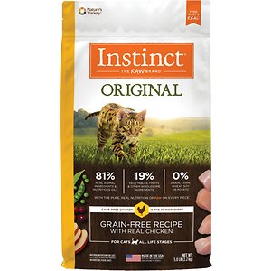 Instinct Original Grain-Free Recipe with Real Chicken Freeze-Dried Raw Coated Dry Cat Food