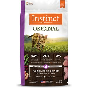Instinct Original Grain-Free Recipe with Real Rabbit Freeze-Dried Raw Coated Dry Cat Food