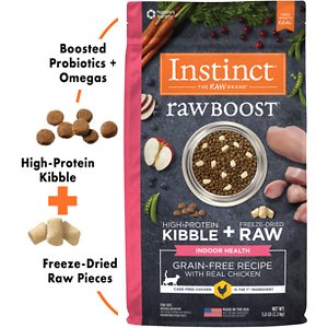 Image of Instinct Raw Boost Indoor Grain-Free Recipe with Real Chicken & Freeze-Dried Raw Coated Pieces Dry Cat Food