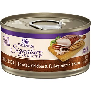 Image of Wellness CORE Signature Selects Shredded Boneless Chicken & Turkey Entree in Sauce Grain-Free Canned Cat Food