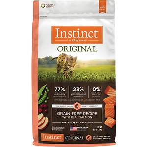 Image of Instinct Original Grain-Free Recipe with Real Salmon Freeze-Dried Raw Coated Dry Cat Food