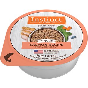 Instinct Grain-Free Minced Recipe with Real Salmon Wet Cat Food Cups