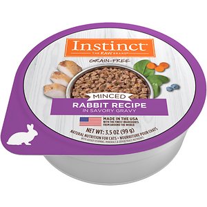 Instinct Grain-Free Minced Recipe with Real Rabbit Wet Cat Food Cups