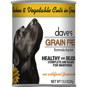 Dave's Pet Food Grain-Free Chicken & Vegetable Cuts in Gravy Canned Dog Food