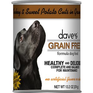 Image of Dave's Pet Food Grain-Free Turkey & Sweet Potato Cuts in Gravy Canned Dog Food
