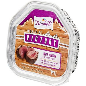 Image of Triumph Meals of Victory with Venison in Savory Juices Dog Food Trays