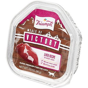 Image of Triumph Meals of Victory Liver Recipe in Savory Juices Cat Food Trays