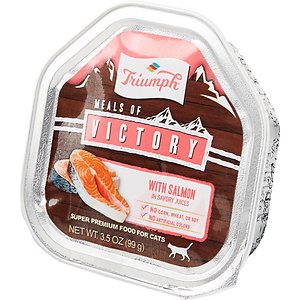 Image of Triumph Meals of Victory with Salmon in Savory Juices Cat Food Trays