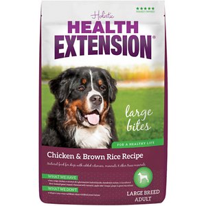 Health Extension Large Bites Chicken & Brown Rice Recipe Dry Dog Food