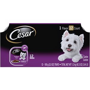 Cesar Classic Loaf in Sauce Filet Mignon Flavor Dog Food Trays